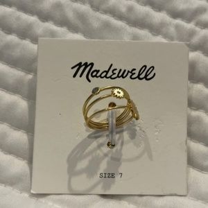 ❤️Madewell spaced out rings NEW❤️